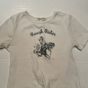 Cream Rough Rider Women's Tee by Cherokee Love